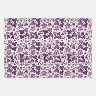 Jane Austen Wild Frambozen Inpakpapier Vel