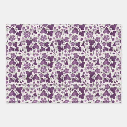 Jane Austen Wild Frambozen Inpakpapier Vel (Voorkant)