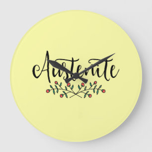 Jane Austen Yellow Floral Austenite Grote Klok