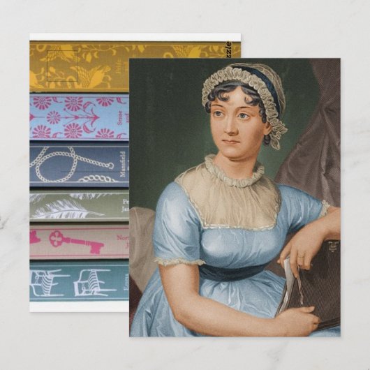 Jane Austencards Briefkaart (Voorkant / Achterkant)