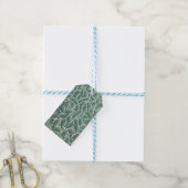 Jane Austens behang met bladprint Cadeaulabel (Met Touw)