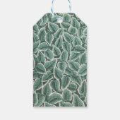 Jane Austens behang met bladprint Cadeaulabel (Achterkant)