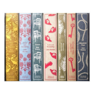 Jane Austen's books Foto Afdruk