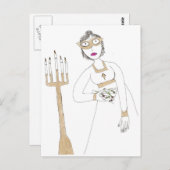 Jane Austen's Creepy Mask Ball Briefkaart (Voorkant / Achterkant)