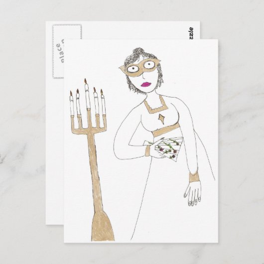 Jane Austen's Creepy Mask Ball Briefkaart (Voorkant / Achterkant)