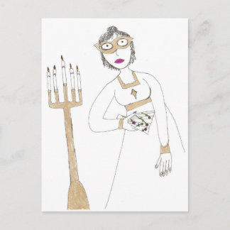 Jane Austen's Creepy Mask Ball Briefkaart