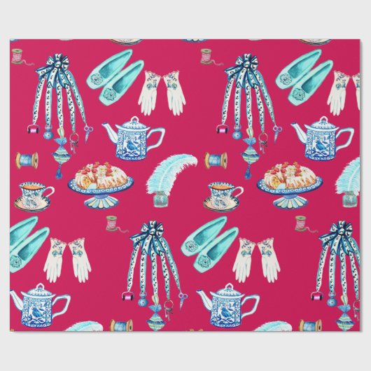 Jane Austens favoriete dingen Cadeaupapier (Vlak)