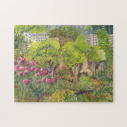 Jane Austen's Garden Waterverf Puzzle Legpuzzel (Horizontaal)