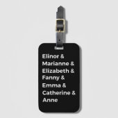 Jane Austen's Heroines I Bagagelabel (Voorkant (verticaal))