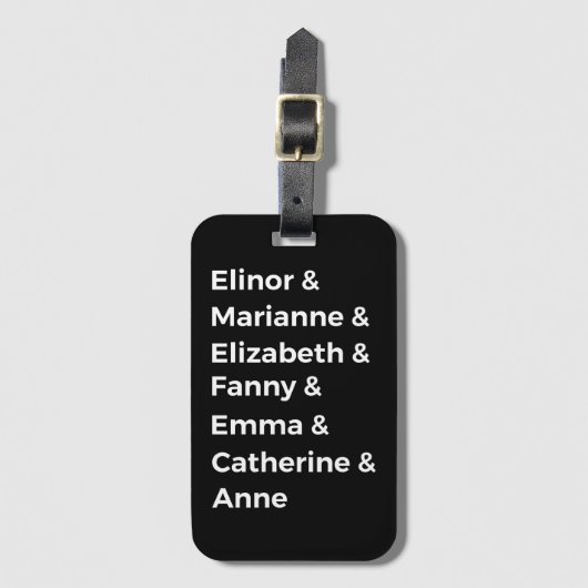 Jane Austen's Heroines I Bagagelabel (Voorkant (verticaal))