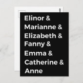 Jane Austen's Heroines I Briefkaart (Voorkant / Achterkant)