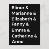 Jane Austen's Heroines I Briefkaart (Voorkant)