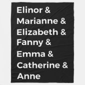 Jane Austen's Heroines I Fleece Deken (Voorkant)