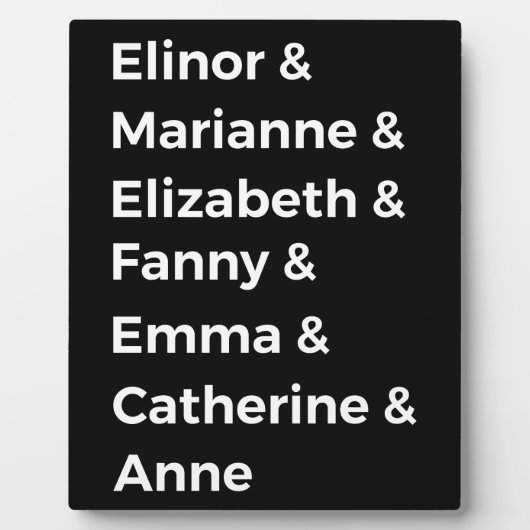 Jane Austen's Heroines I Fotoplaat (Voorkant)