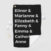 Jane Austen's Heroines I Golfhanddoek (Insitu)