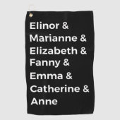 Jane Austen's Heroines I Golfhanddoek (Voorkant)