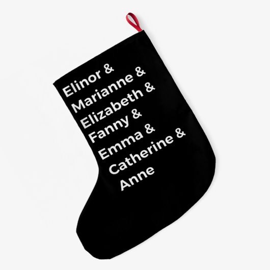 Jane Austen's Heroines I Grote Kerstsok (Achterkant (Hangend))