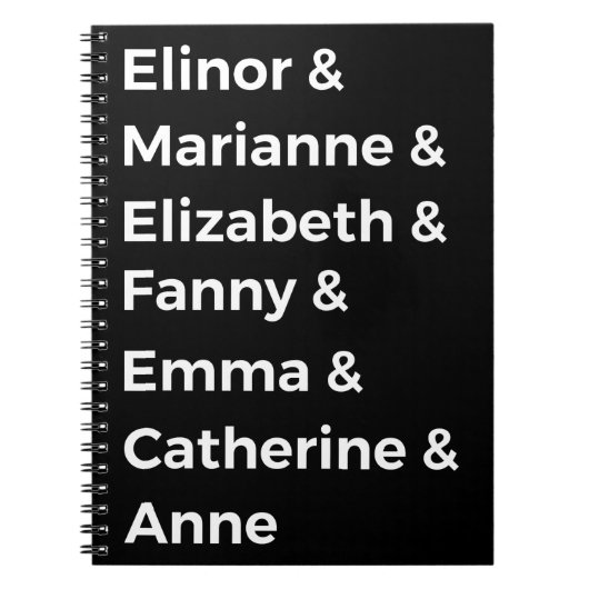 Jane Austen's Heroines I Notitieboek (Voorkant)