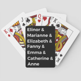 Jane Austen's Heroines I Pokerkaarten