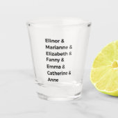 Jane Austen's Heroines I Shot Glas (Voorkant)
