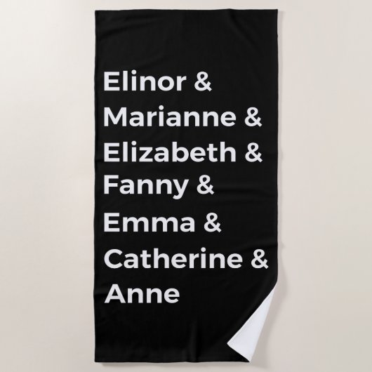 Jane Austen's Heroines I Strandlaken (Voorkant)