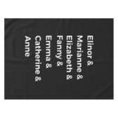Jane Austen's Heroines I Tafelkleed (Voorkant (Horizontaal))