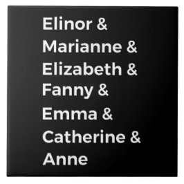 Jane Austen's Heroines I Tegeltje