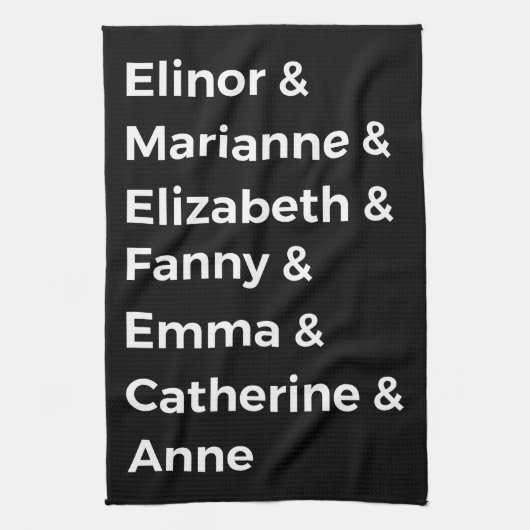 Jane Austen's Heroines I Theedoek (Verticaal)