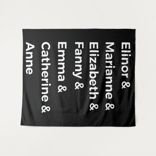 Jane Austen's Heroines I Wandkleed (Voorkant (horizontaal))