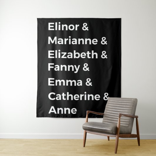 Jane Austen's Heroines I Wandkleed (In situ)