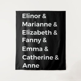 Jane Austen's Heroines I Wandkleed