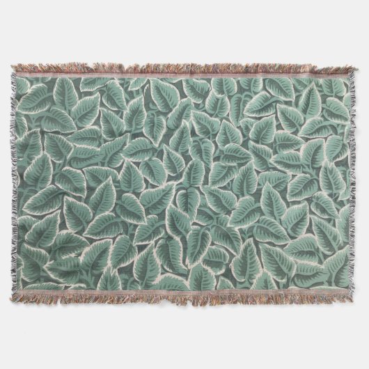 Jane Austens Home Leaf Behang Deken (Voorkant)