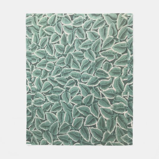 Jane Austen's Home Leaf Behang Fleece Deken (Voorkant)