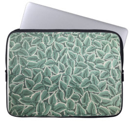 Jane Austen's Home Leaf Wallpaper Laptop Sleeve