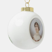 Jane Austen's Miniature Portrait Keramische Bal Ornament (Links)