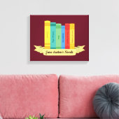 Jane Austen's Novels III Canvas Afdruk (Insitu (Woonkamer))