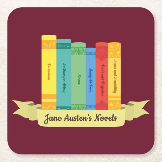 Jane Austen's Novels III Kartonnen Onderzetters (Voorkant)