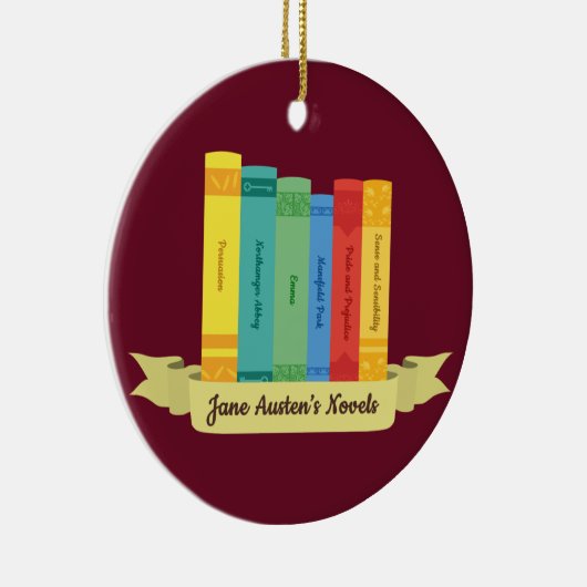 Jane Austen's Novels III Keramisch Ornament (Rechts)