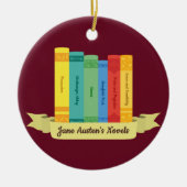 Jane Austen's Novels III Keramisch Ornament (Voorkant)