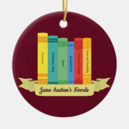 Jane Austen's Novels III Keramisch Ornament