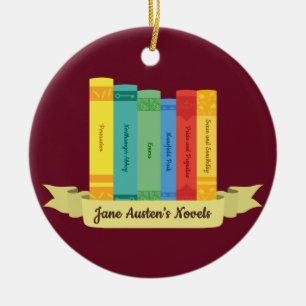 Jane Austen's Novels III Keramisch Ornament