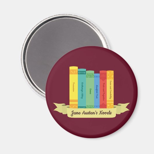 Jane Austen's Novels III Magneet (Voorkant / Achterkant)
