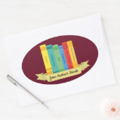 Jane Austen's Novels III Ovale Sticker (Envelop)