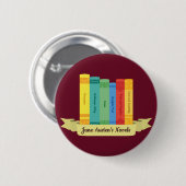 Jane Austen's Novels III Ronde Button 5,7 Cm (Voorkant /achterkant)