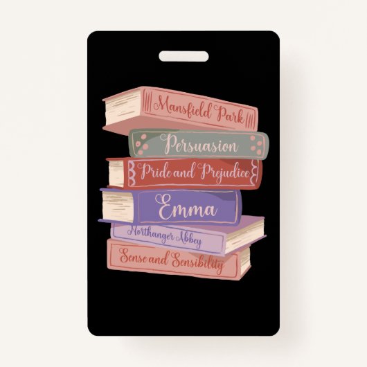 Jane Austen's Novels V Badge (Voorkant)