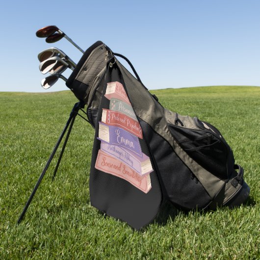 Jane Austen's Novels V Golfhanddoek (Groen)