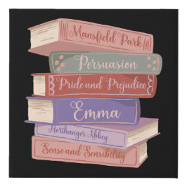 Jane Austen's Novels V Imitatie Canvas Print