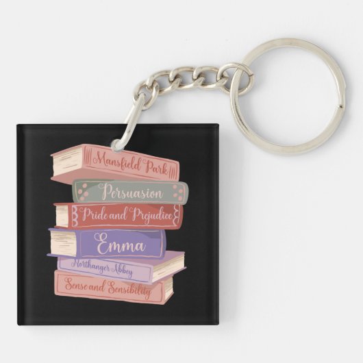 Jane Austen's Novels V Sleutelhanger (Achterkant)