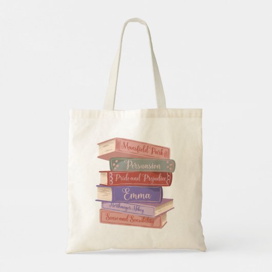 Jane Austen's Novels V Tote Bag (Achterkant)