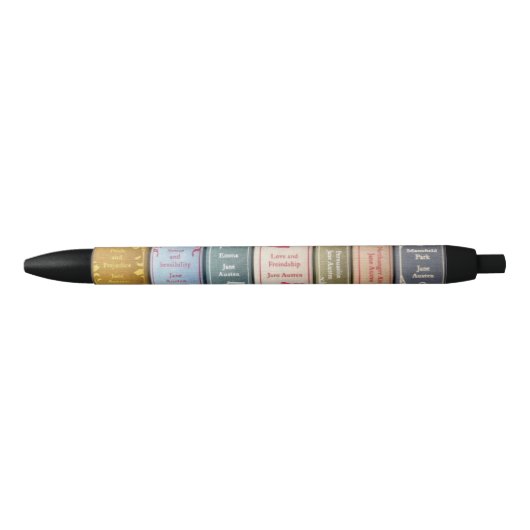 Jane Austen's novels Zwarte Inkt Pen (Voorkant)